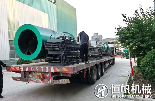 年產2萬噸豬糞有機肥顆粒生產線設備完工即刻發至赤峰(圖4) 赤峰年產2萬噸豬糞有機肥生產設備