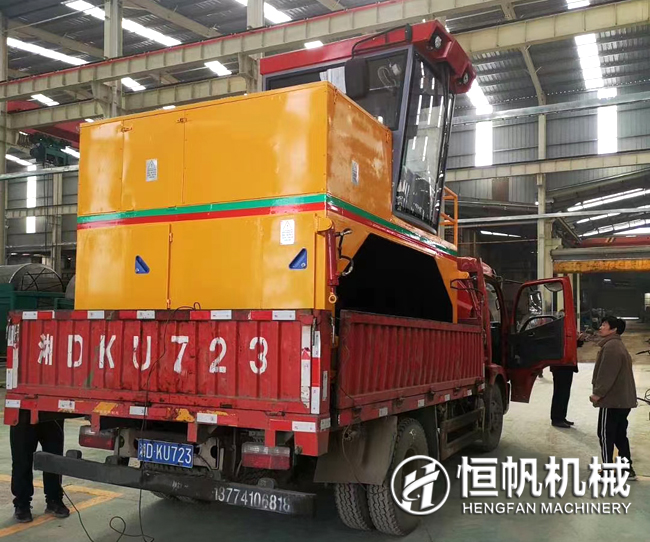 加班加點履帶式翻堆機發送至山西運城(圖2) 履帶式翻堆機